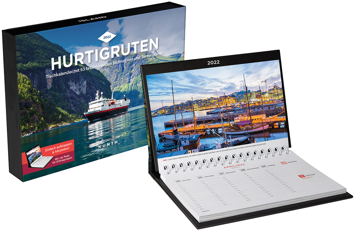 Hurtigruten Tischkalender 2022