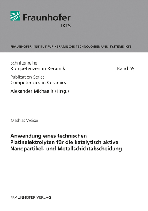 Anwendung eines technischen Platinelektrolyten für die katalytisch aktive Nanopartikel- und Metallschichtabscheidung.