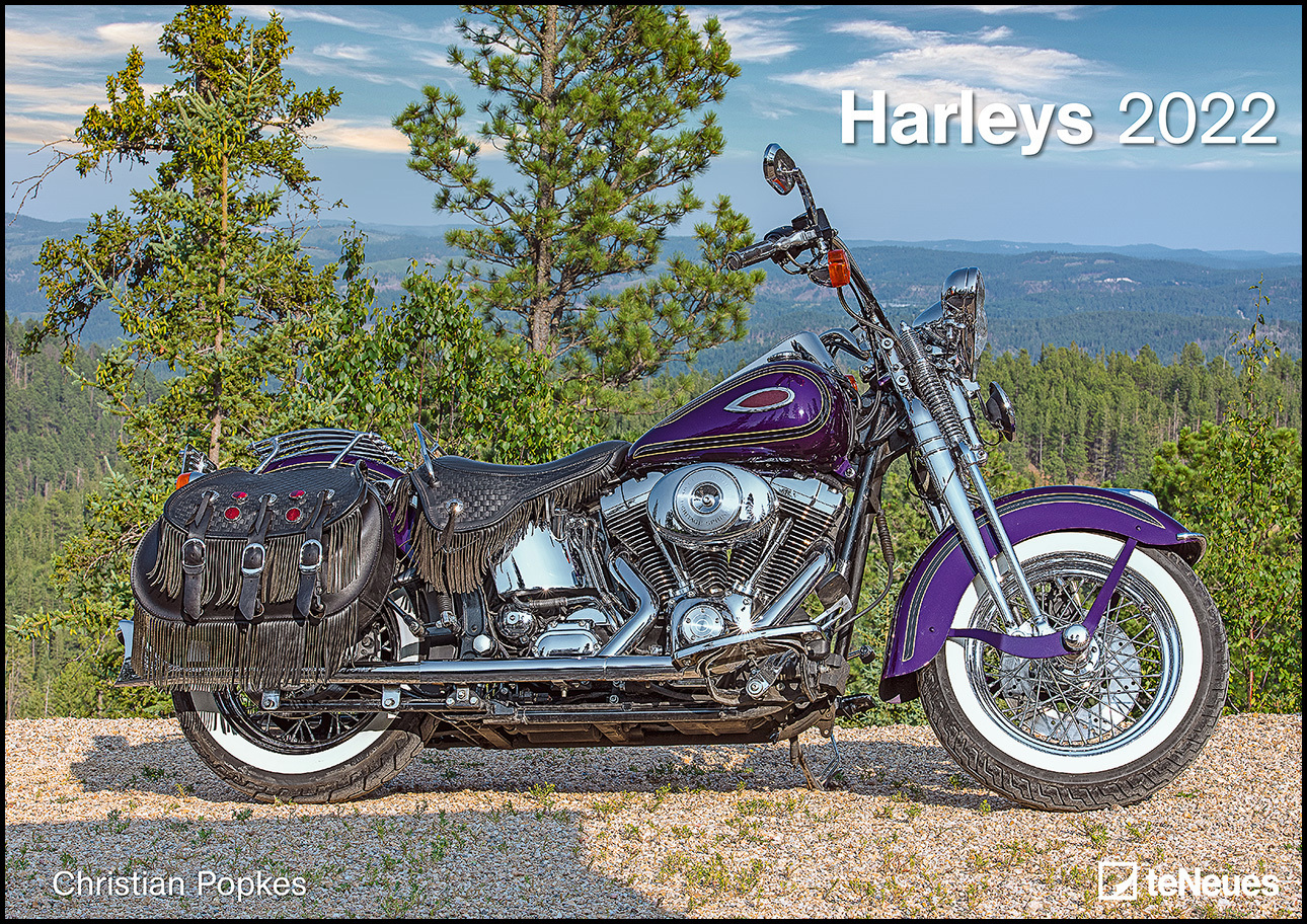Harleys 2022 - Wand-Kalender - 42x29,7 - Motorrad