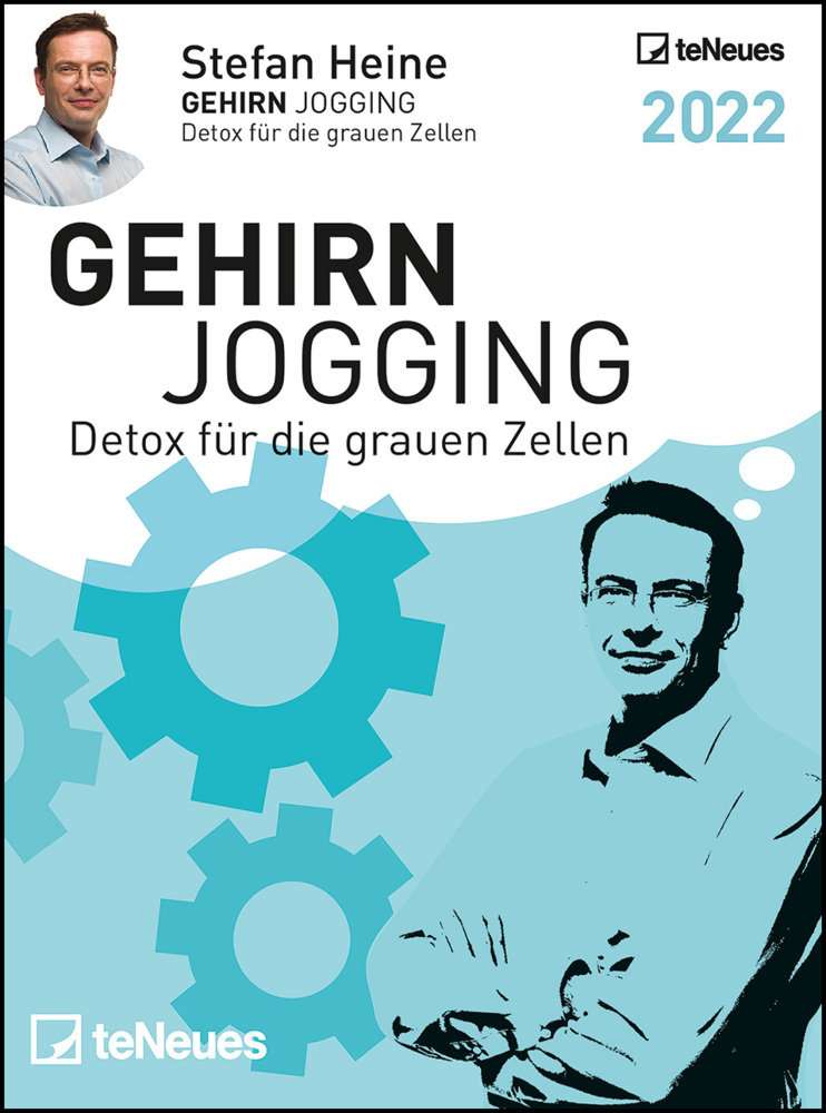 Stefan Heine Gehirnjogging 2022 Tagesabreißkalender - 11,8x15,9 - Rätselkalender - Knobelkalender - Tischkalender