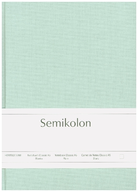 Semikolon Notizbuch Classic A5 blanko moss