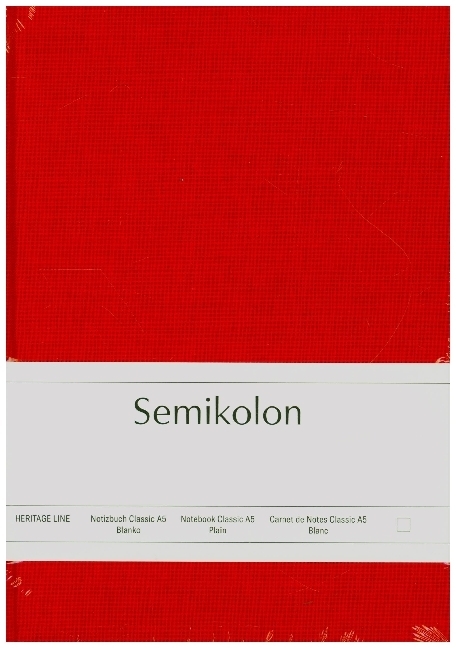 Semikolon Notizbuch Classic A5 blanko orange