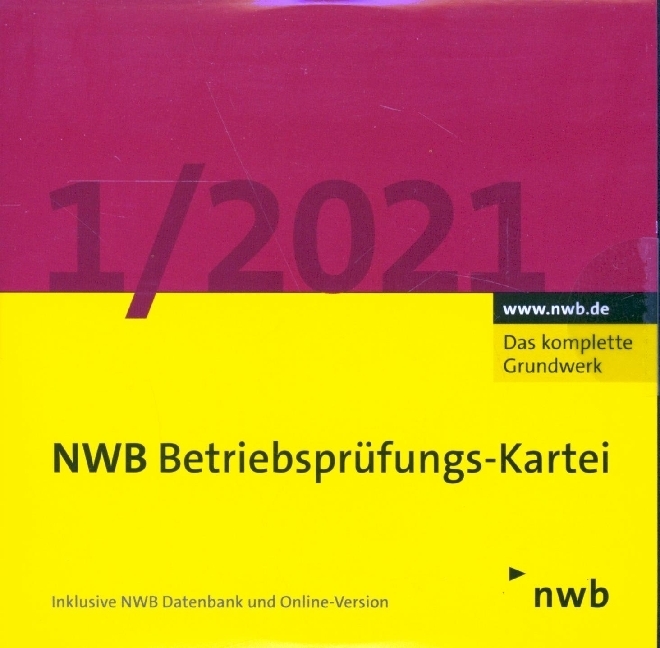 NWB Betriebsprüfungs-Kartei DVD 1/2021