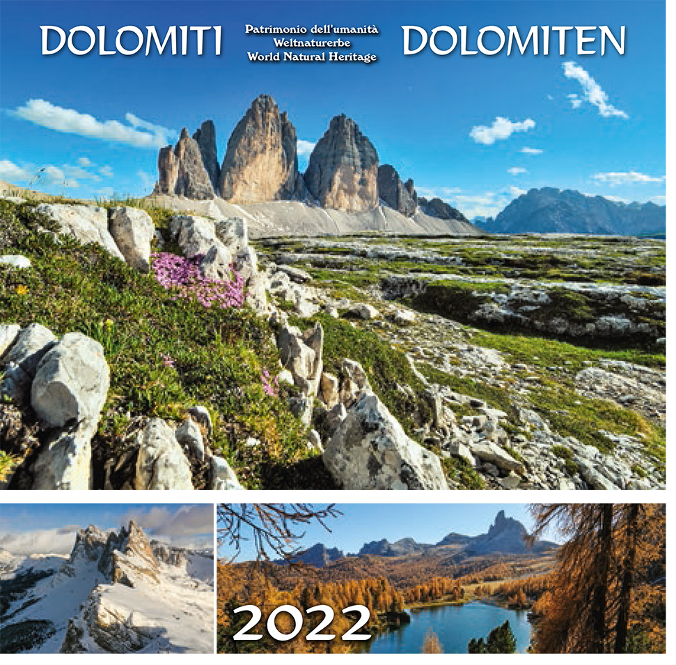 Dolomiti / Dolomiten 2022, Postkartenkalender
