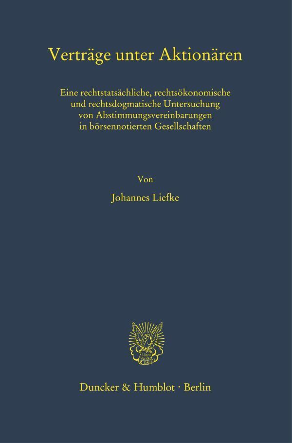 Verträge unter Aktionären.