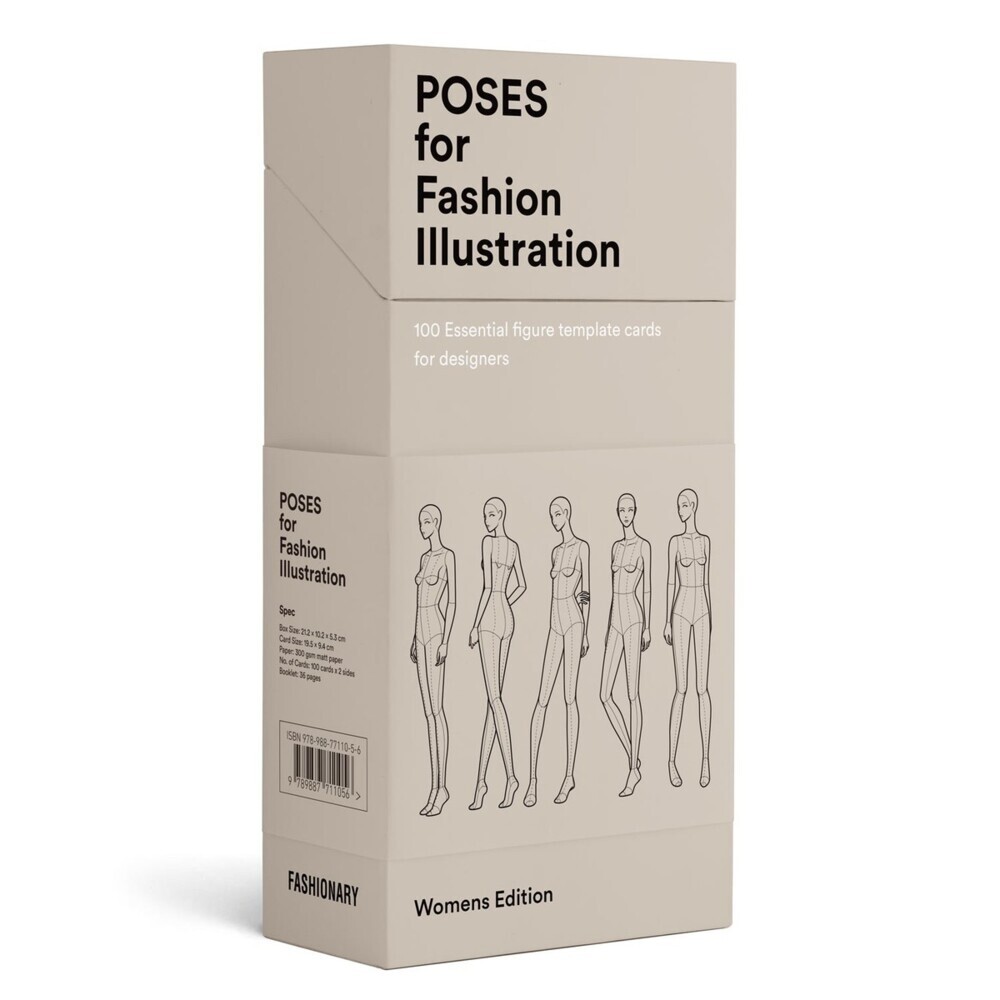 Poses for Fashion Illustration (Card Box), m. 1 Buch