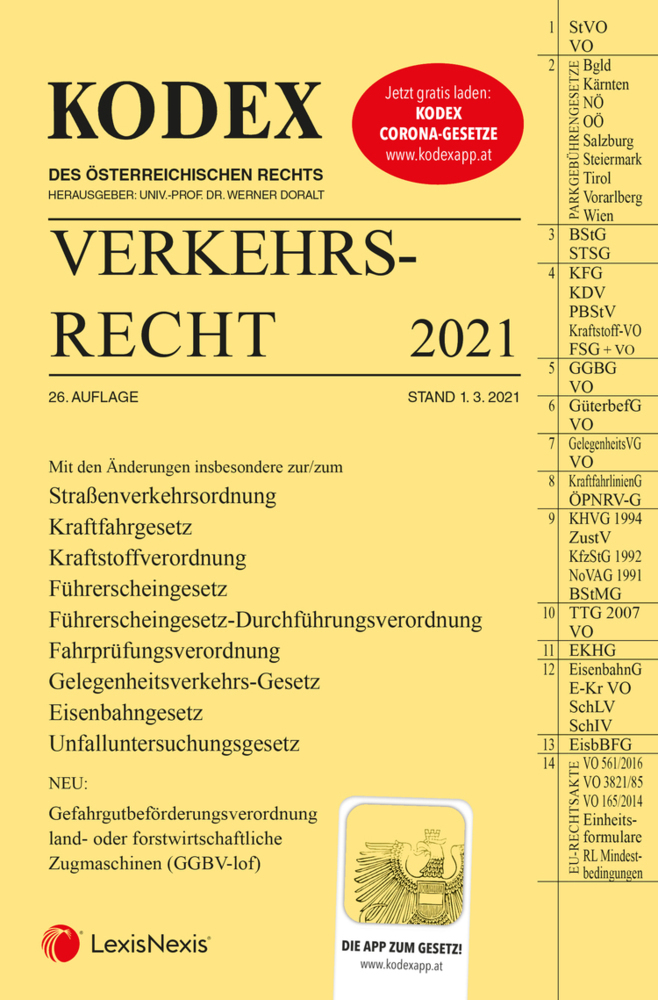 KODEX Verkehrsrecht 2021