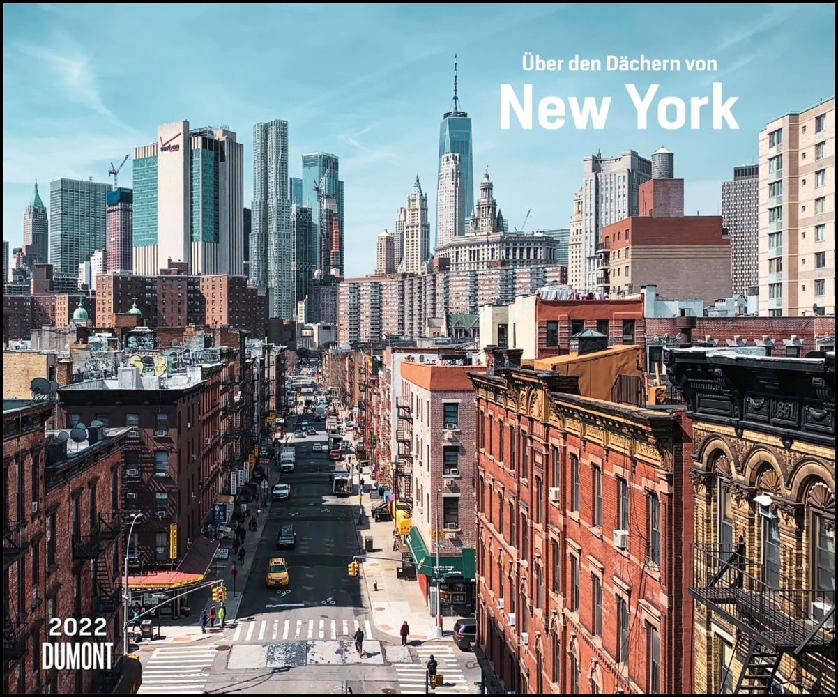 Über den Dächern von New York 2022 - Städte-Reise-Kalender - Querformat 58,4 x 48,5 cm - Spiralbindung
