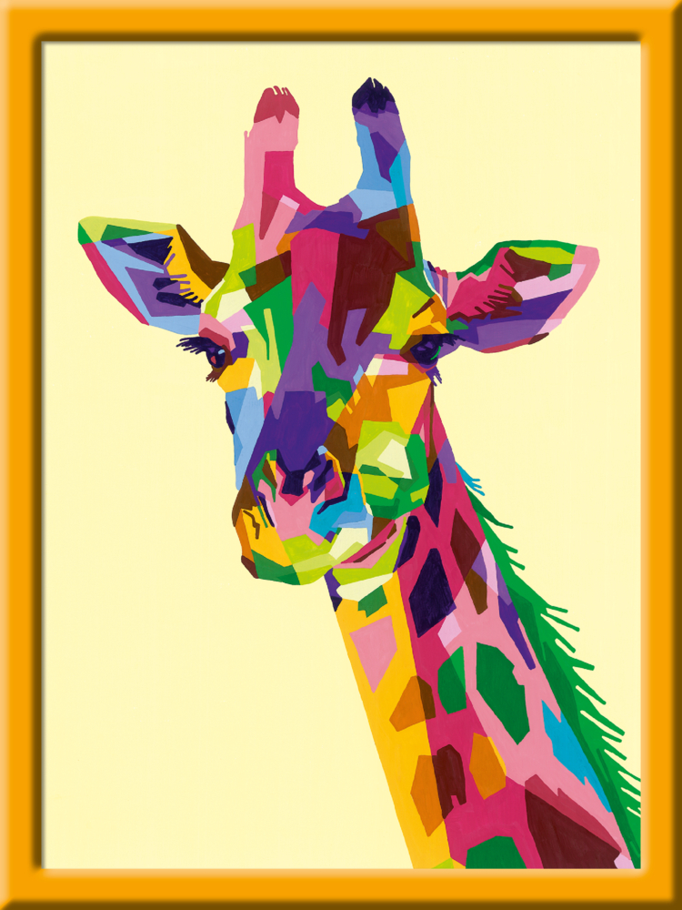 Ravensburger Malen nach Zahlen 28926 - Bunte Giraffe - ab 12 Jahren