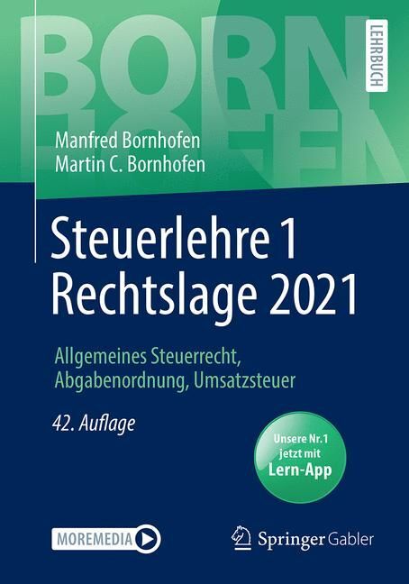 Steuerlehre 1 Rechtslage 2021, m. Online-Zugang