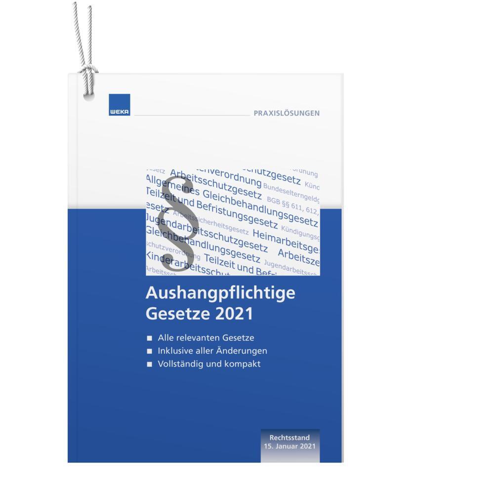 Aushangpflichtige Gesetze 2021