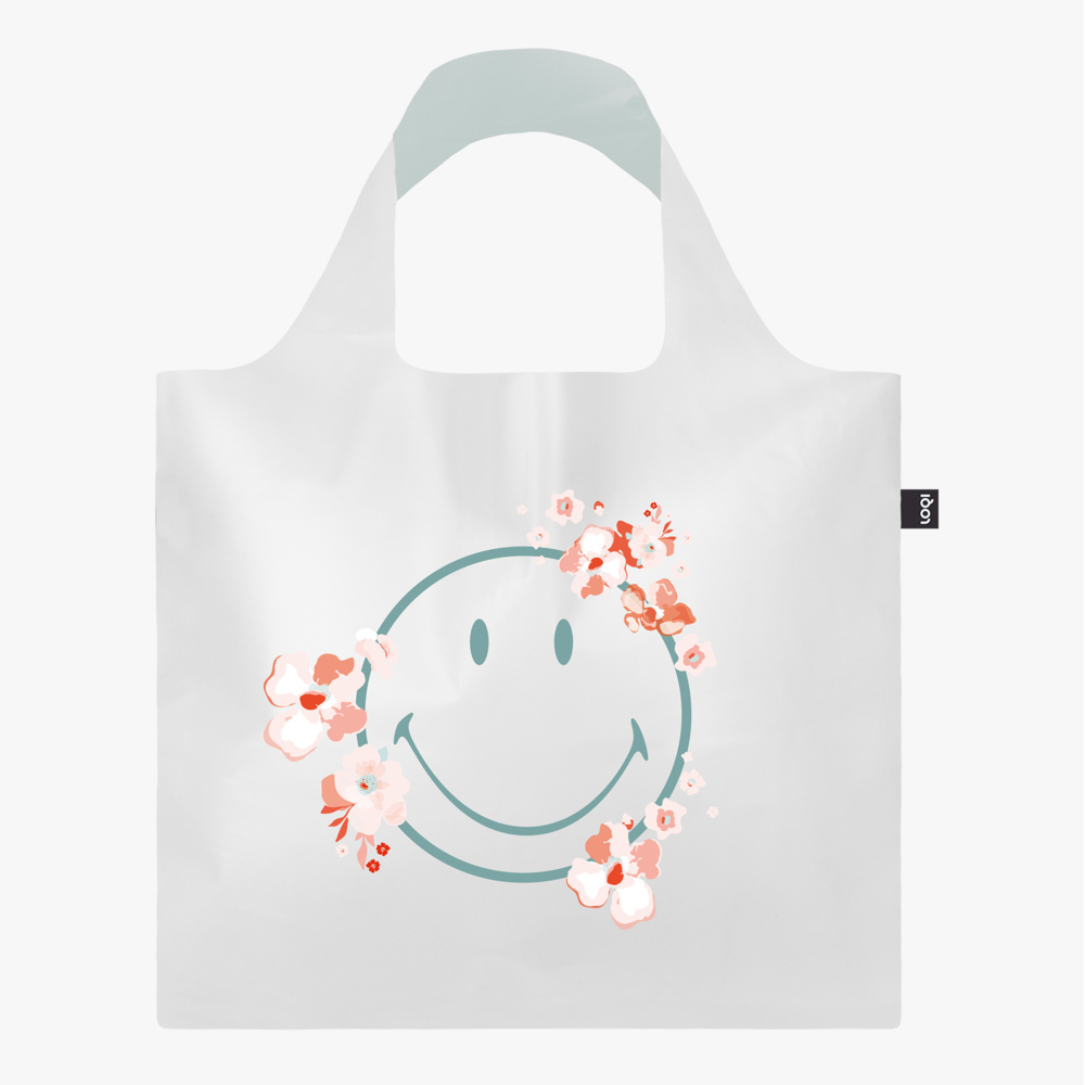 LOQI Bag, SMILEY TRANSPARENT, Milky Blossom