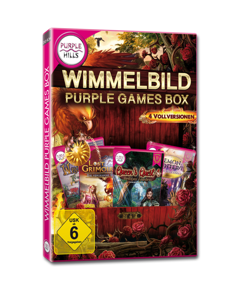 Wimmelbild Purple Games Box, 1 DVD-ROM