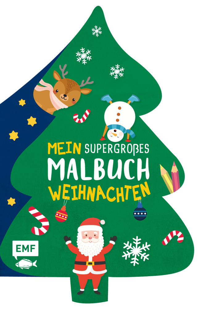Mein supergroßes Malbuch - Weihnachten (Tannenbaum)