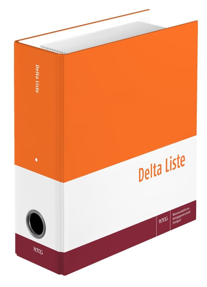 Delta Liste, Gesamtwerk, Delta Liste 2-tlg. Registersatz, 1 Ex.