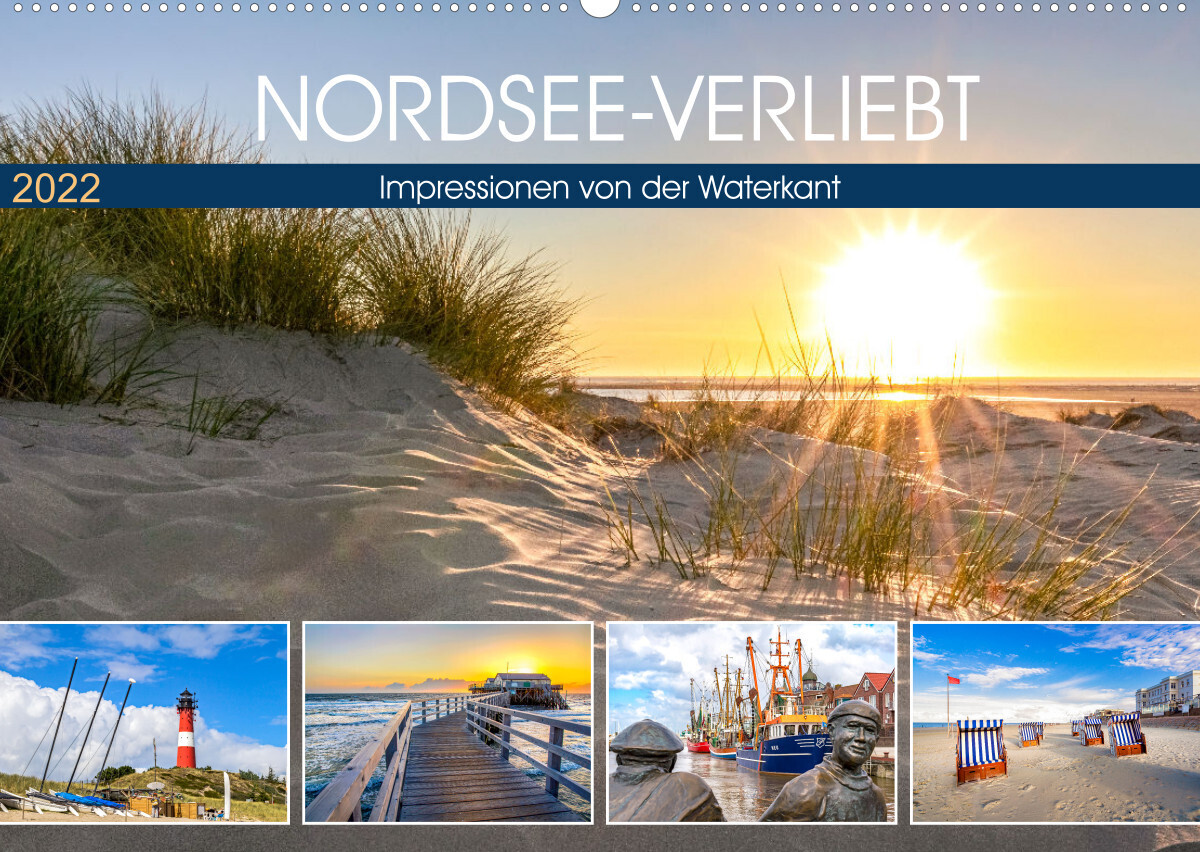 NORDSEE-VERLIEBT (Wandkalender 2022 DIN A2 quer)