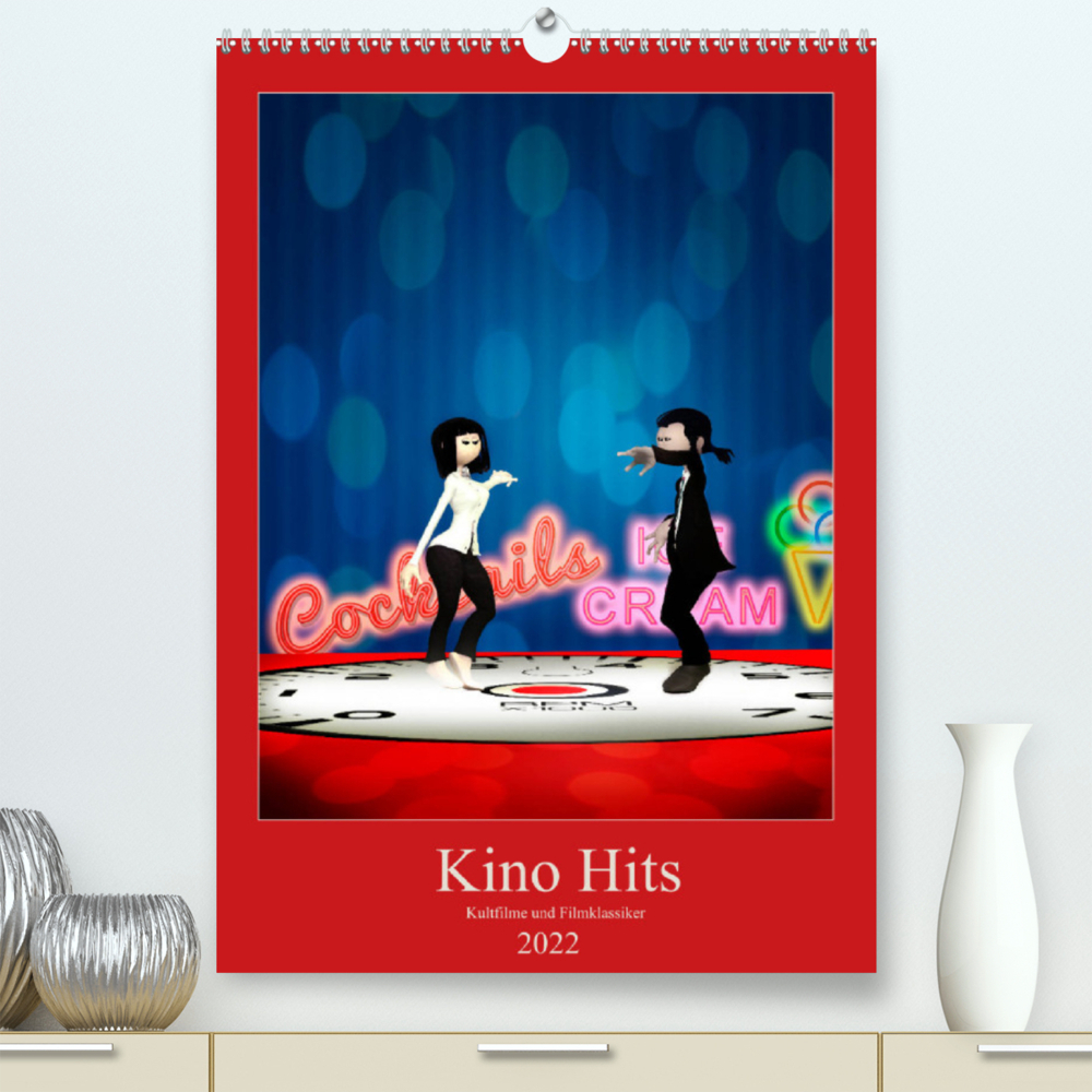 Kino Hits (Premium, hochwertiger DIN A2 Wandkalender 2022, Kunstdruck in Hochglanz)