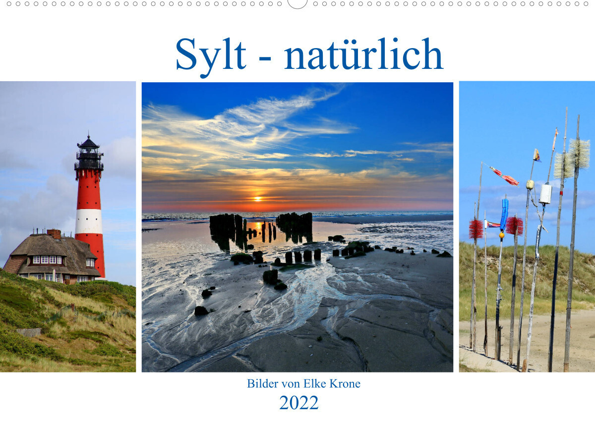 Sylt - natürlich (Wandkalender 2022 DIN A2 quer)