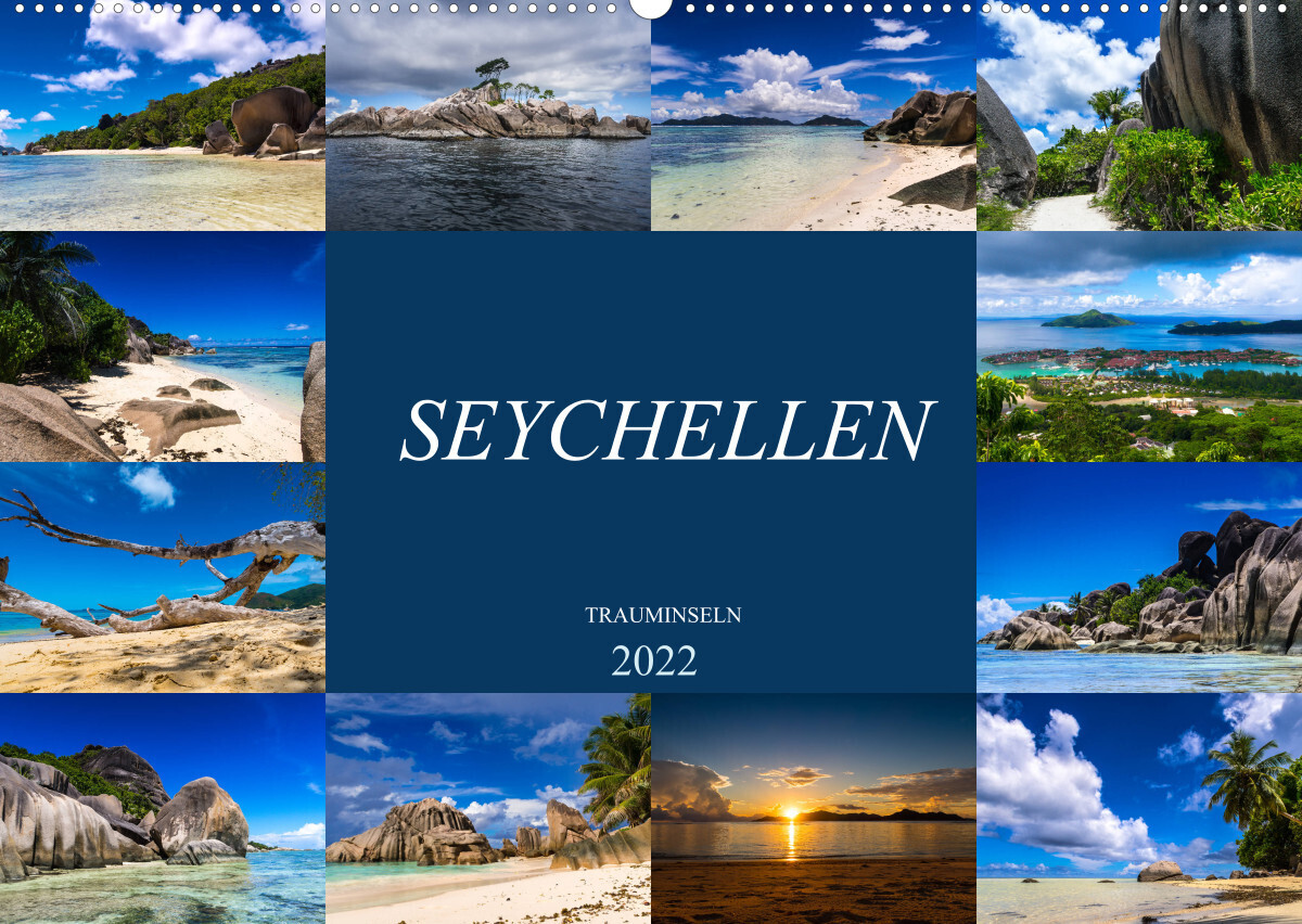 Trauminseln Seychellen (Wandkalender 2022 DIN A2 quer)