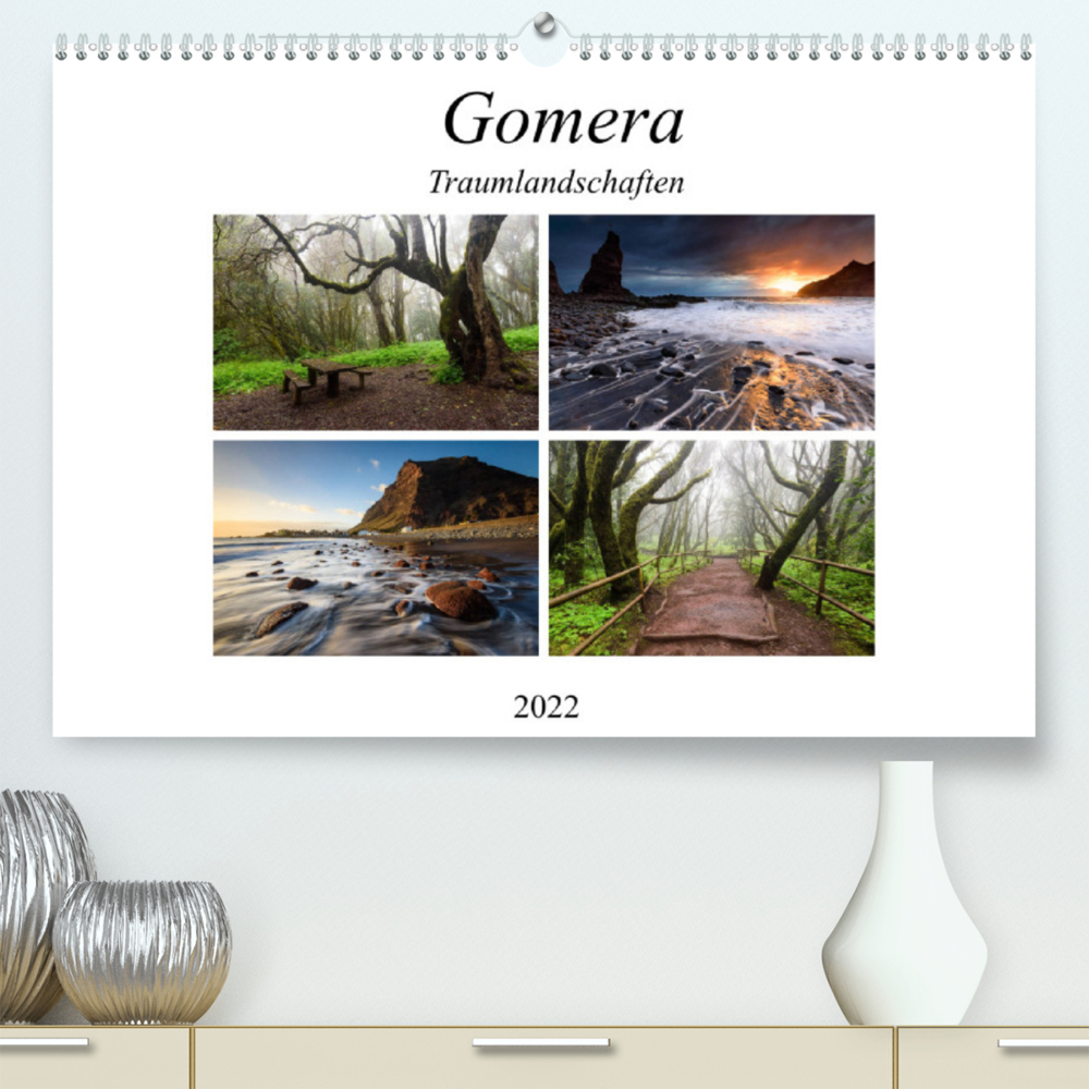 Gomera Traumlandschaften (Premium, hochwertiger DIN A2 Wandkalender 2022, Kunstdruck in Hochglanz)