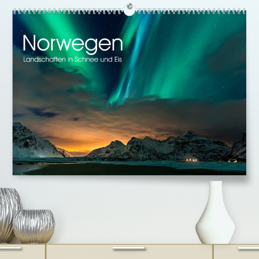 Norwegen, Landschaften in Schnee und Eis (Premium, hochwertiger DIN A2 Wandkalender 2022, Kunstdruck in Hochglanz)