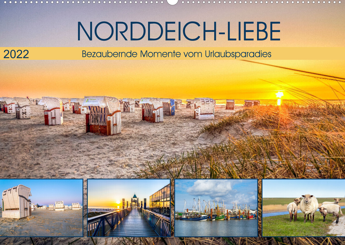 NORDDEICH-LIEBE (Wandkalender 2022 DIN A2 quer)