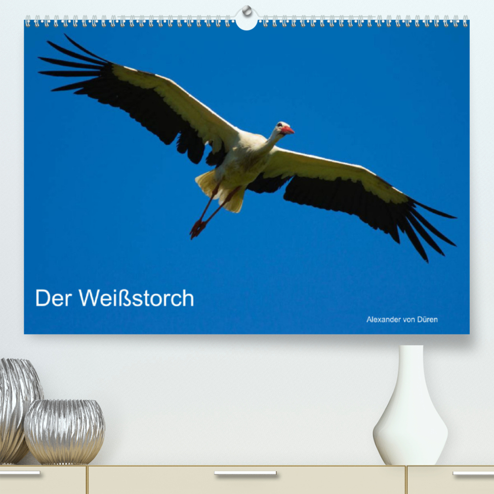 Der Weißstorch (Premium, hochwertiger DIN A2 Wandkalender 2022, Kunstdruck in Hochglanz)