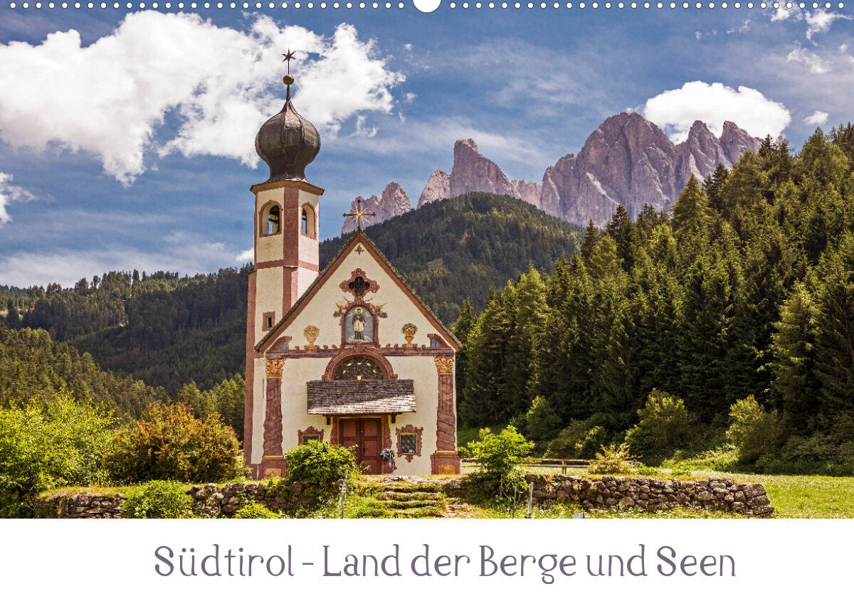 Südtirol - Land der Berge und Seen (Wandkalender 2022 DIN A2 quer)