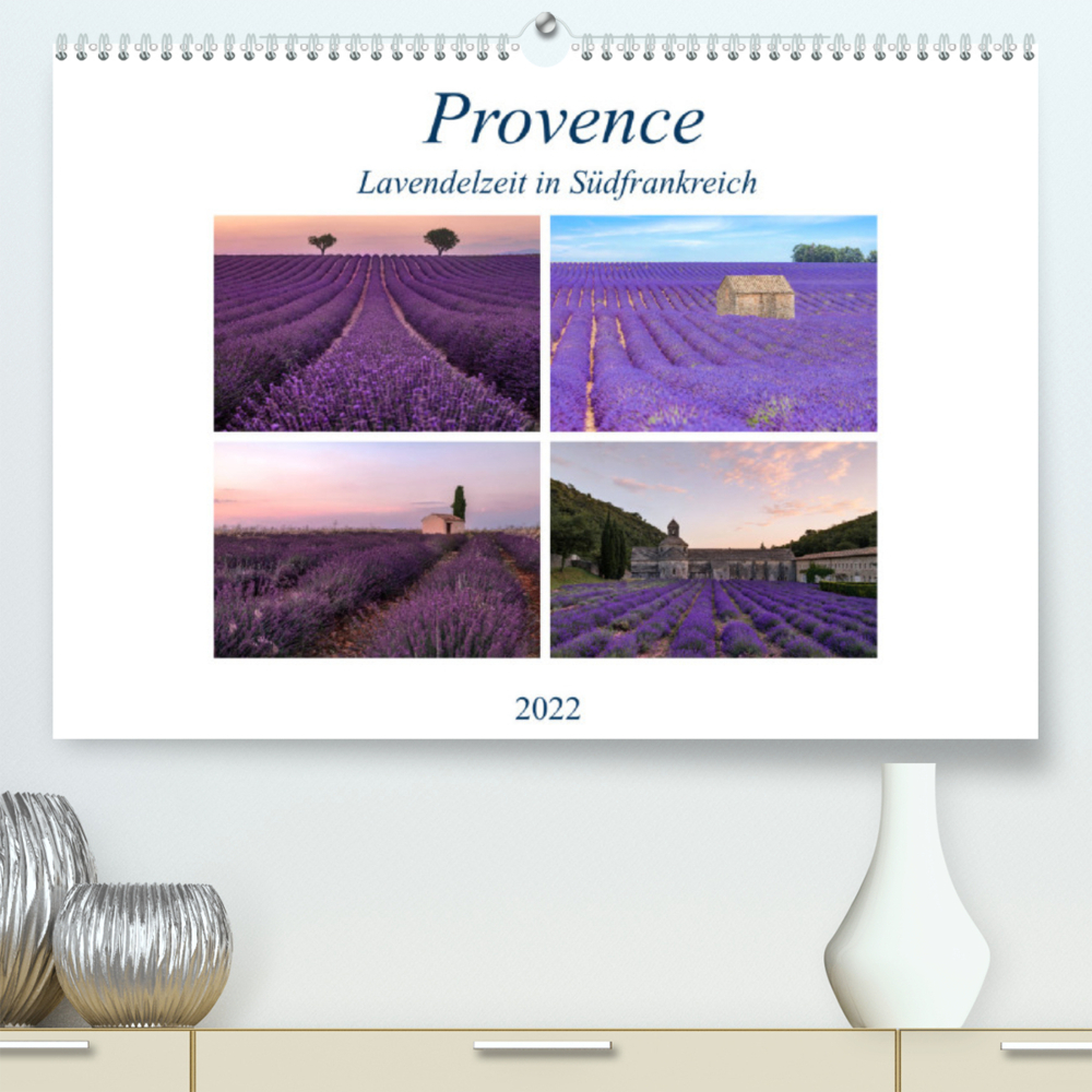 Provence, Lavendelzeit in Südfrankreich (Premium, hochwertiger DIN A2 Wandkalender 2022, Kunstdruck in Hochglanz)