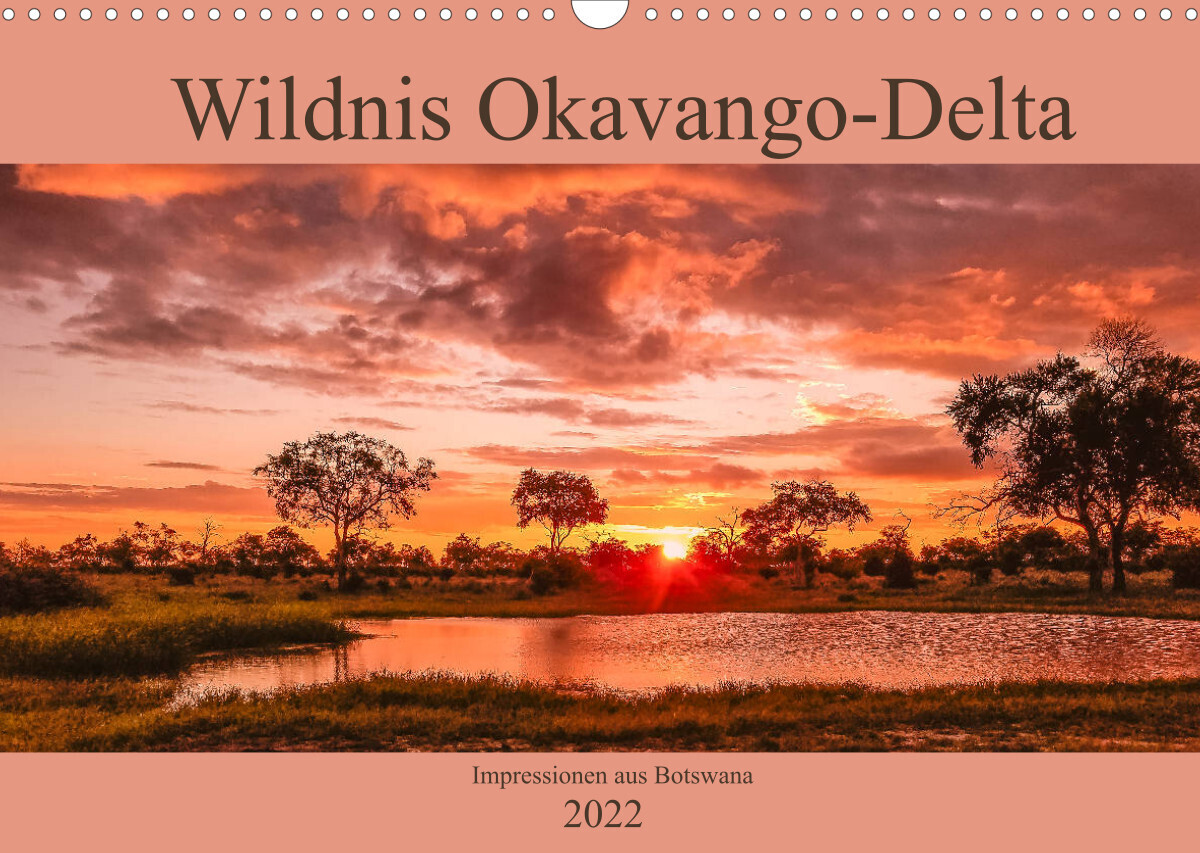 Wildnis Okavango-Delta (Wandkalender 2022 DIN A3 quer)