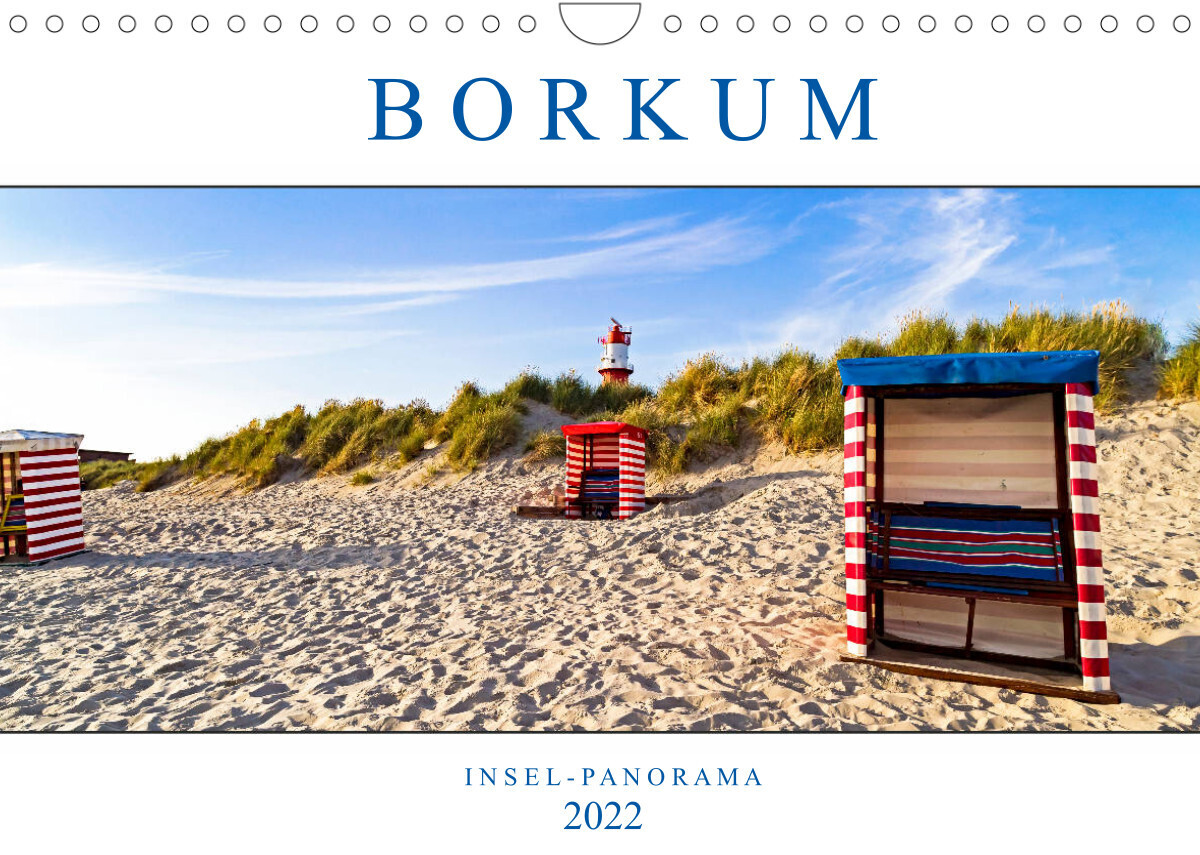 Borkum Inselpanorama (Wandkalender 2022 DIN A4 quer)