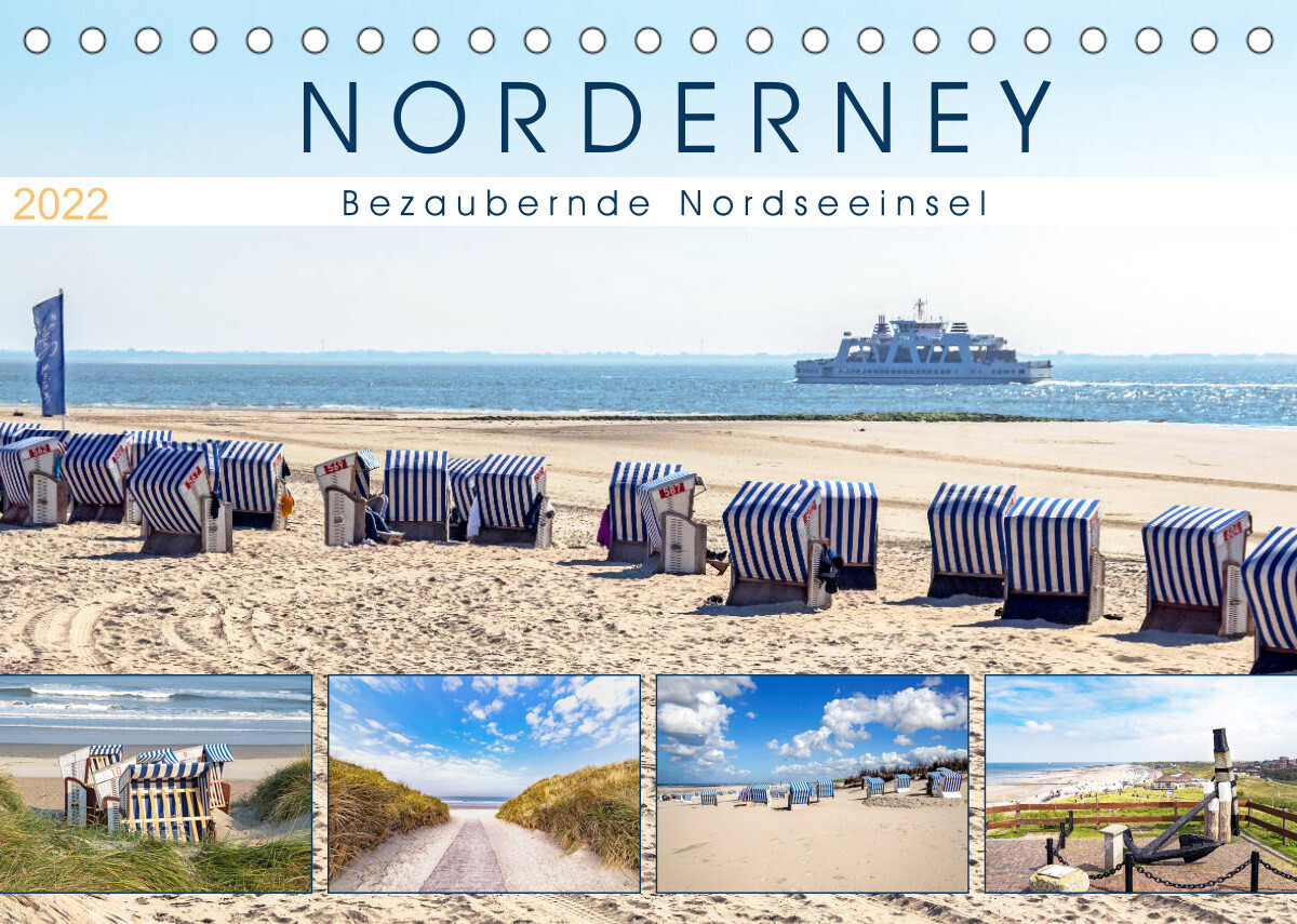 NORDERNEY Bezaubernde Nordseeinsel (Tischkalender 2022 DIN A5 quer)