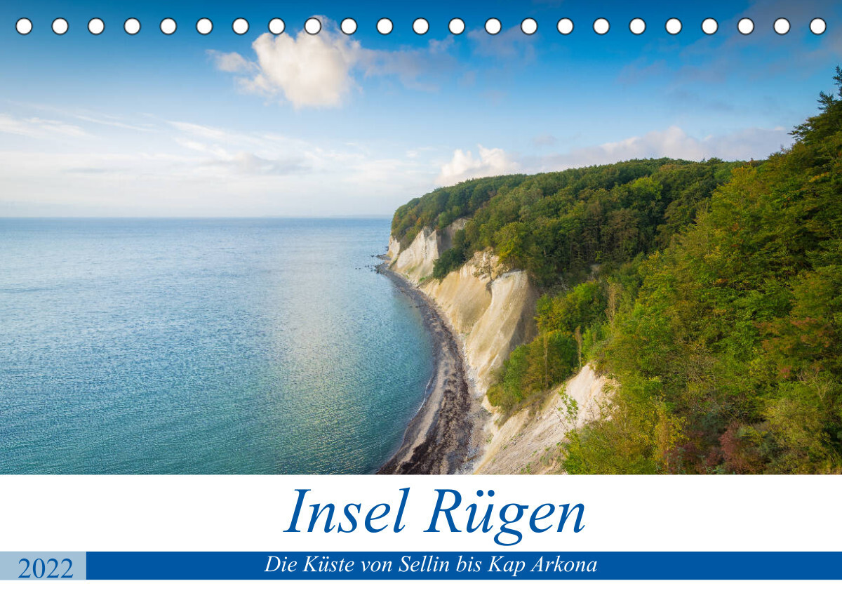 Insel Rügen - Die Küste von Sellin bis Kap Arkona (Tischkalender 2022 DIN A5 quer)