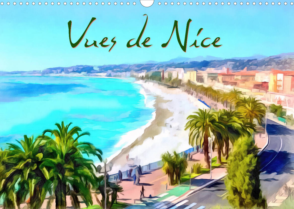 Vues de Nice (Calendrier mural 2022 DIN A3 horizontal)