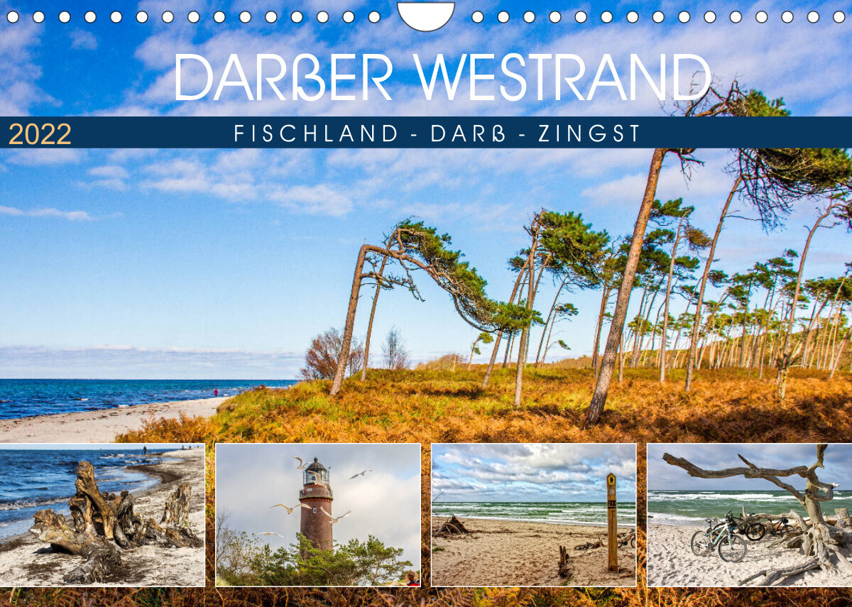 Darßer Weststrand - Fischland Darß Zingst (Wandkalender 2022 DIN A4 quer)