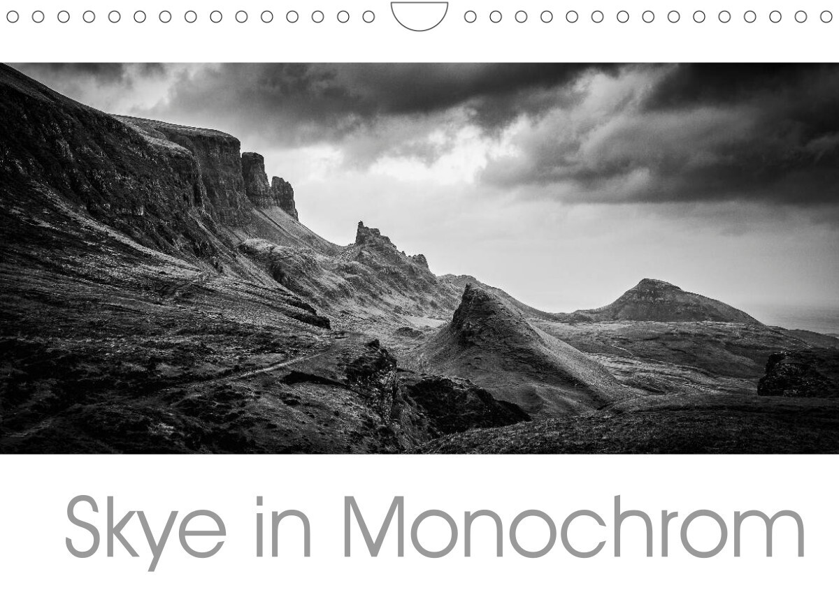 Skye in Monochrom (Wandkalender 2022 DIN A4 quer)