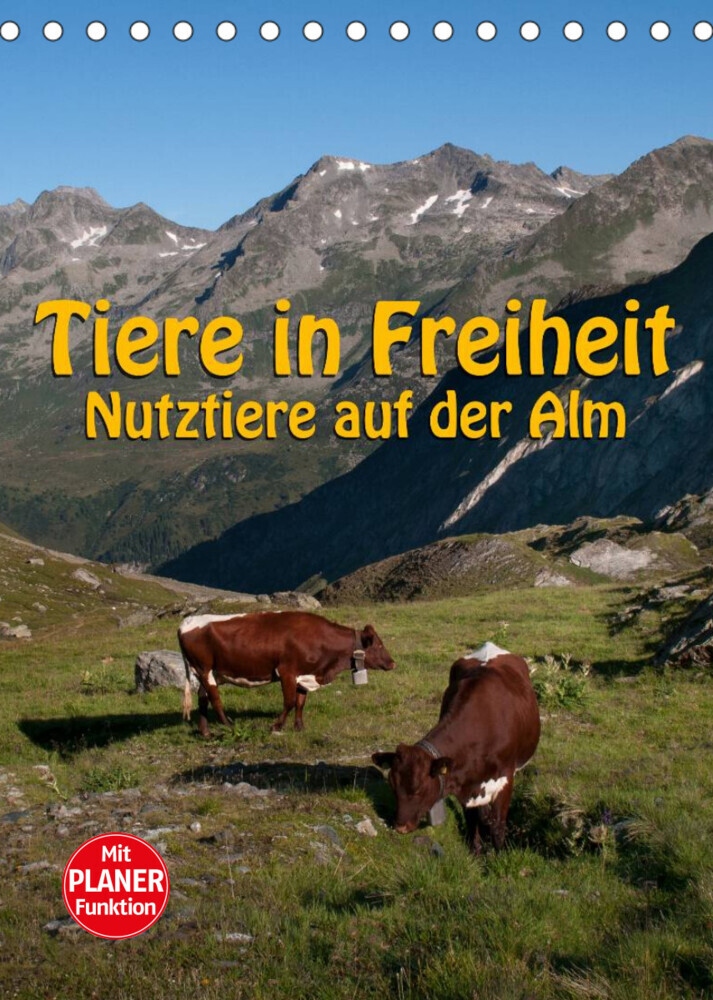 Tiere in Freiheit - Nutztiere auf der Alm (Tischkalender 2022 DIN A5 hoch)