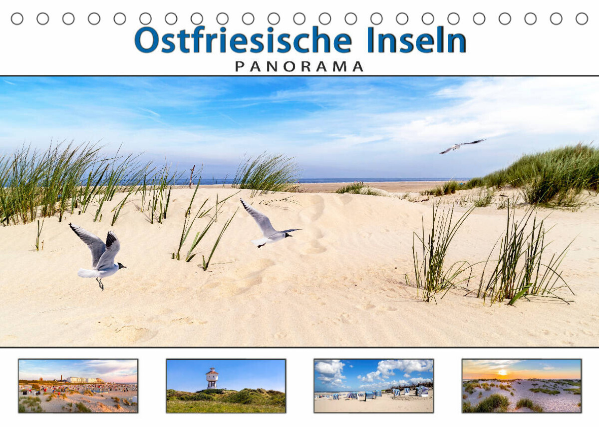 PANORAMA - Ostfriesische Inseln (Tischkalender 2022 DIN A5 quer)