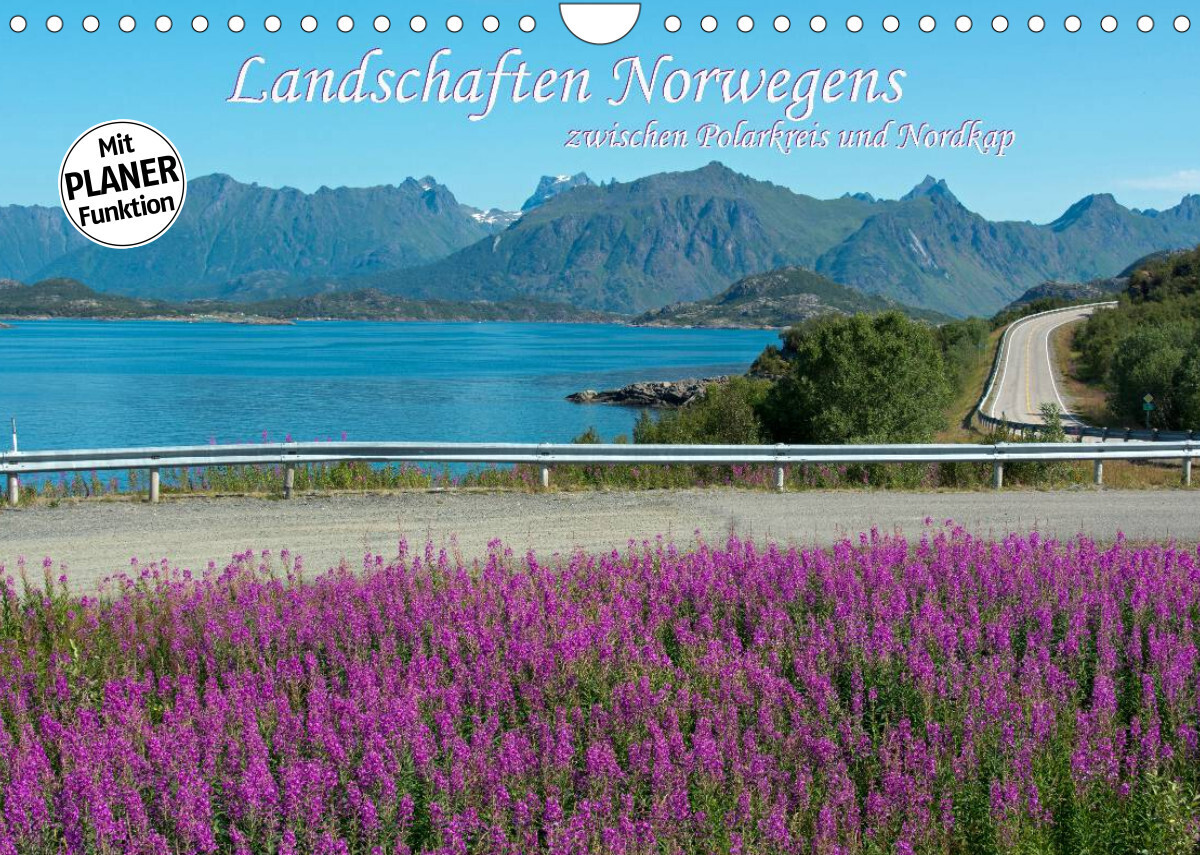 Landschaften Norwegens zwischen Polarkreis und Nordkap (Wandkalender 2022 DIN A4 quer)