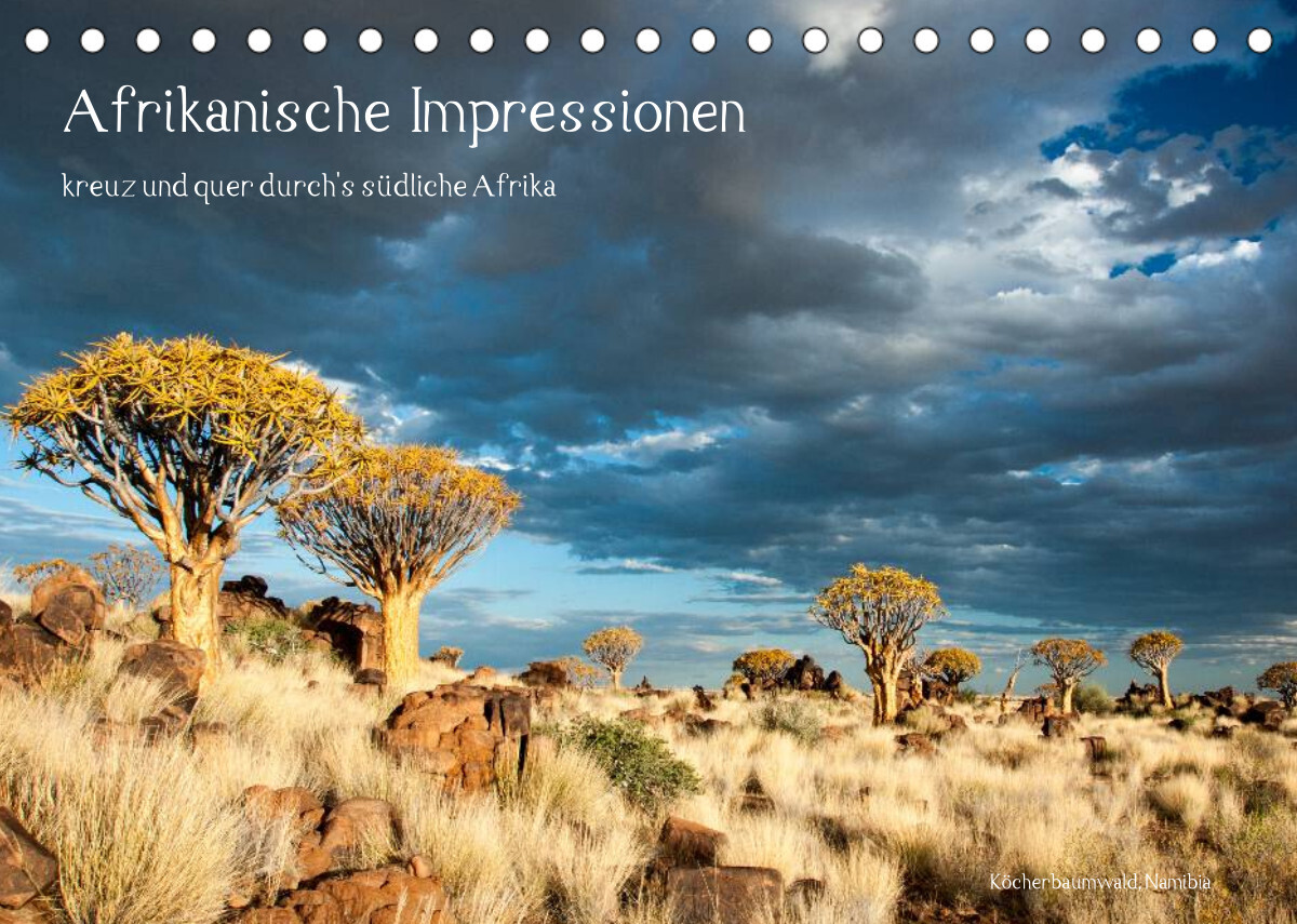 Afrikanische Impressionen (Tischkalender 2022 DIN A5 quer)
