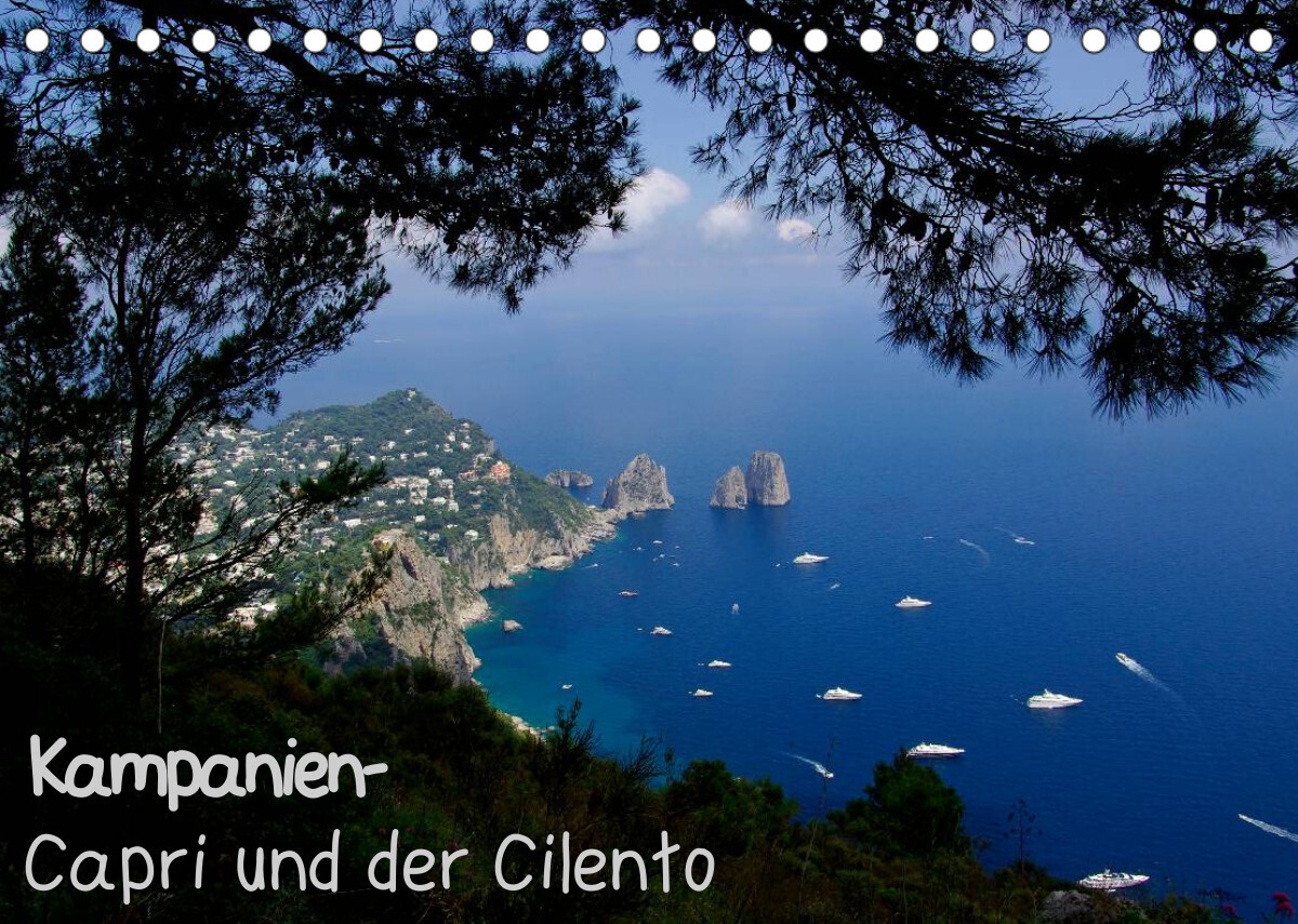 Kampanien - Capri und der Cilento (Tischkalender 2022 DIN A5 quer)