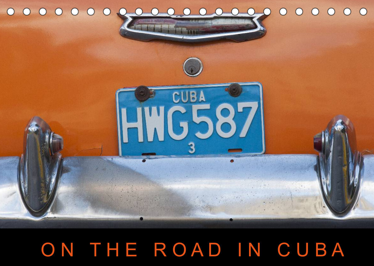 On the road in Cuba (Tischkalender 2022 DIN A5 quer)