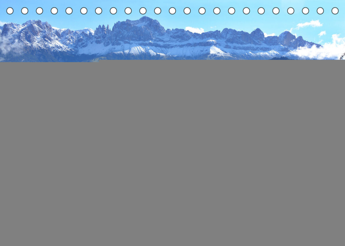Dolomiten - Latemar und Rosengarten (Tischkalender 2022 DIN A5 quer)