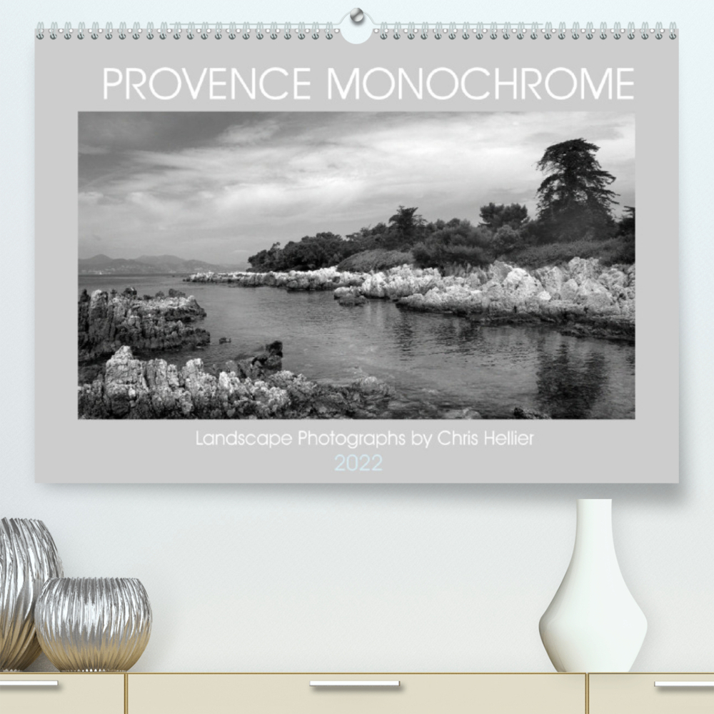 Provence Monochrome (Premium, hochwertiger DIN A2 Wandkalender 2022, Kunstdruck in Hochglanz)