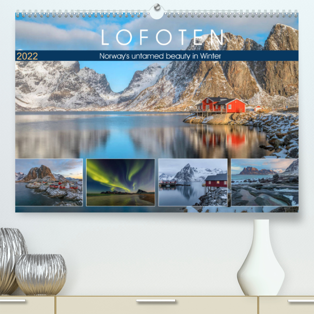 Lofoten, Norway's untamed beauty in Winter (Premium, hochwertiger DIN A2 Wandkalender 2022, Kunstdruck in Hochglanz)
