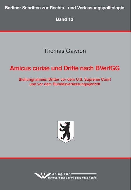 Amicus curiae und Dritte nach BVerfGG