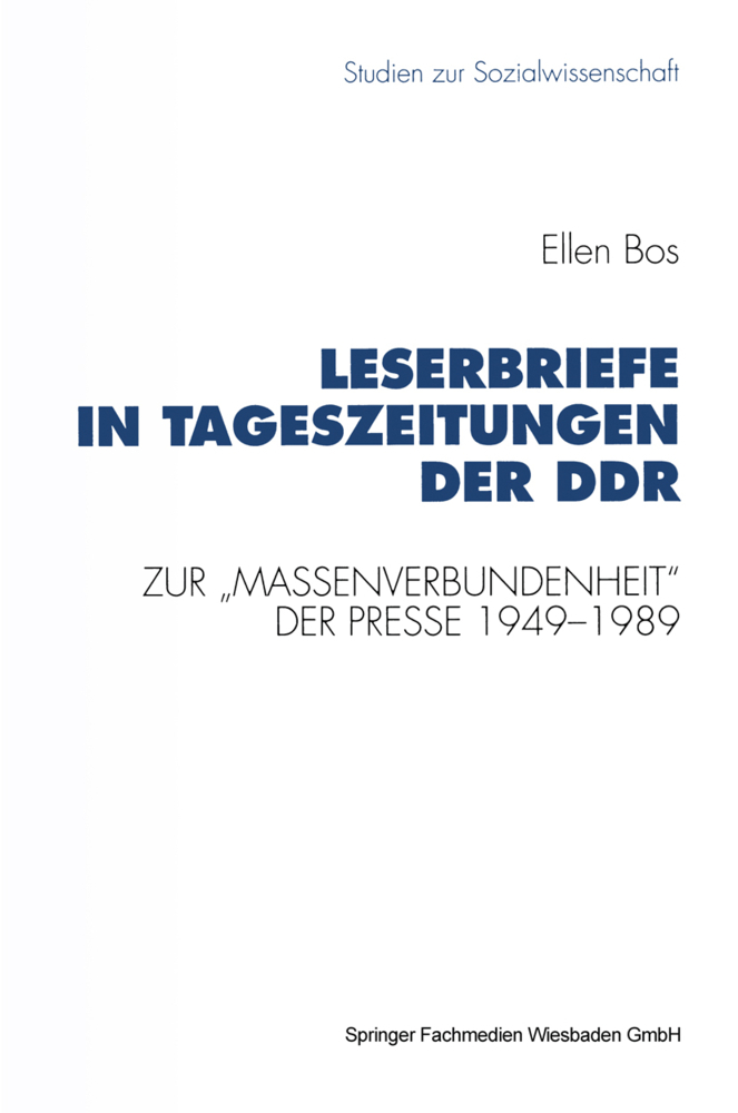 Leserbriefe in Tageszeitungen der DDR
