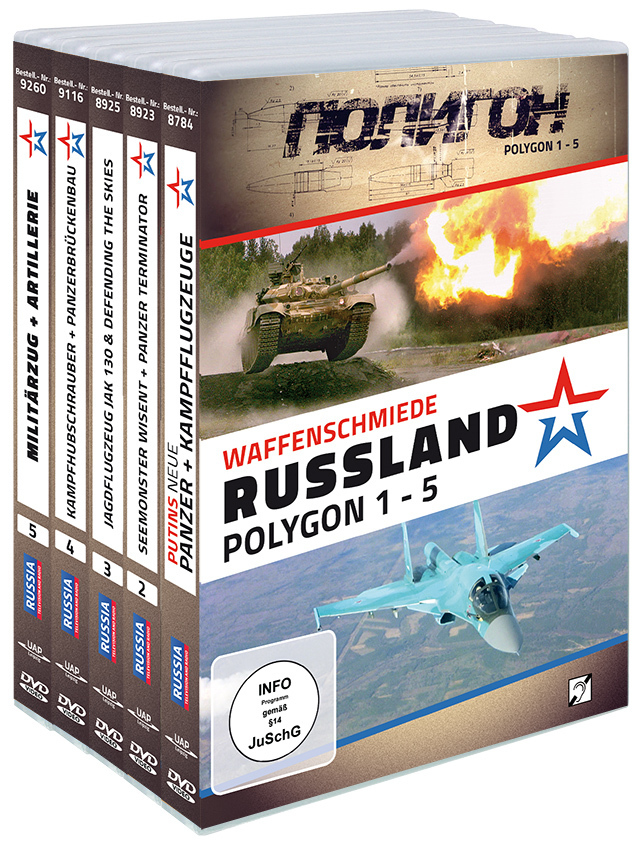 Waffenschmiede Russland Polygon 1-5, 5 DVD