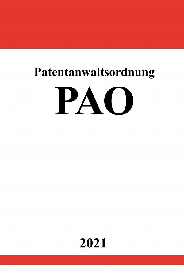 Patentanwaltsordnung (PAO)