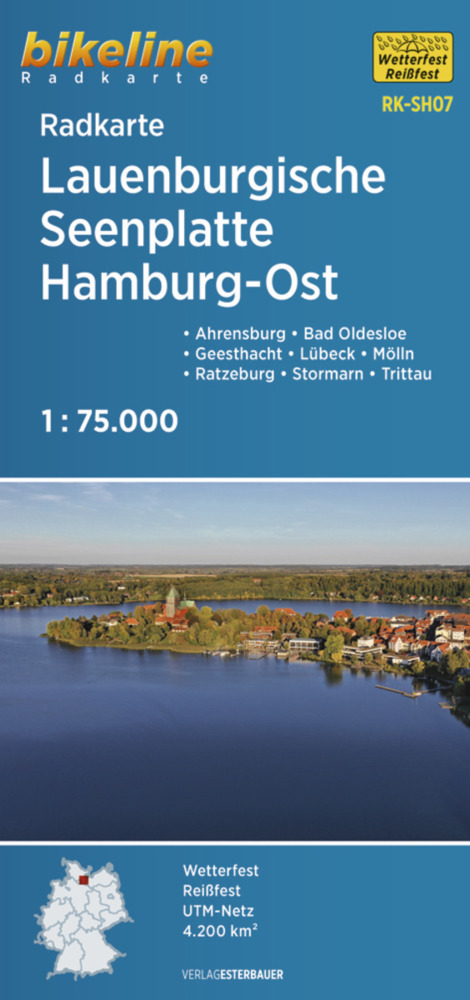 Radkarte Lauenburgische Seenplatte Hamburg Ost (RK-SH07)